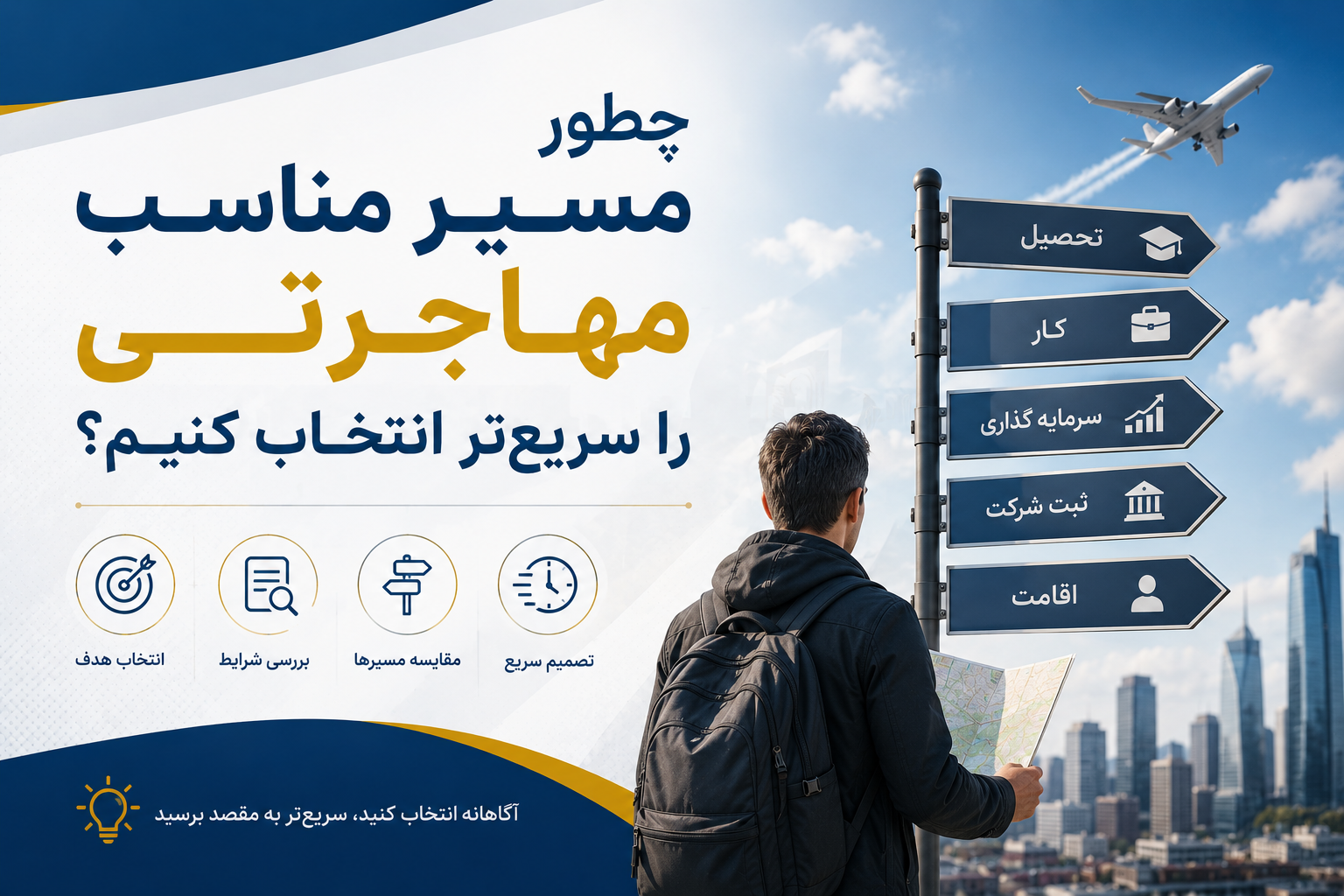 چطور مسیر مناسب مهاجرتی را سریعتر انتخاب کنیم؟